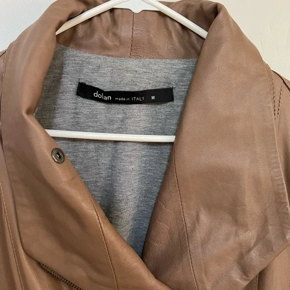Dolan Leather Moto Jacket from Anthropologie - Size M